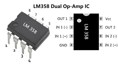 LM358 Dual Op-Amp: Pinout, Datasheet and Working - JOTRIN ELECTRONICS