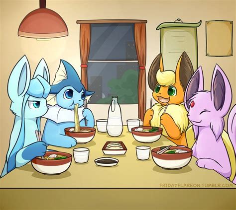 Glaceon, Vaporeon, Flareon & Espeon Pokemon Comics, Pokemon Fan Art, My ...