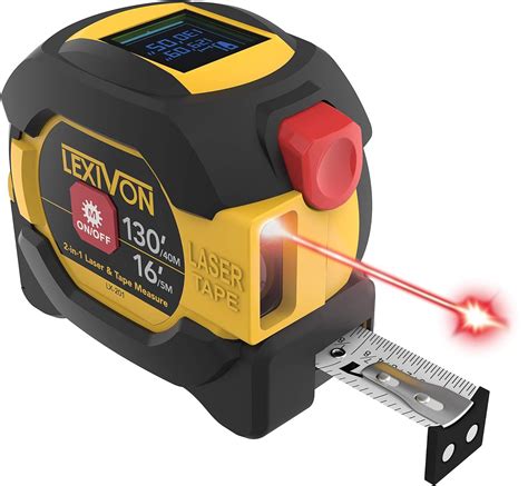 Buy LEXIVON 2 in 1 Digital Laser Tape Measure | 130ft40m Laser Distance ...