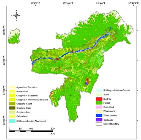 Land use land cover map of NER updated with LISS-III satellite data of ...