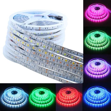 【ready stock】Led strip lights DC 24V SMD 5050 5M 300led waterproof led ...