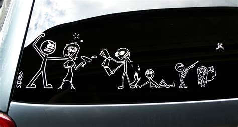 Stick Figure Window Decals