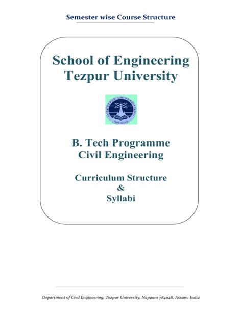 Civil Engineering Curriculum