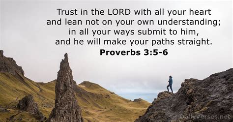 Proverbs 3:5-6 - Bible verse - DailyVerses.net