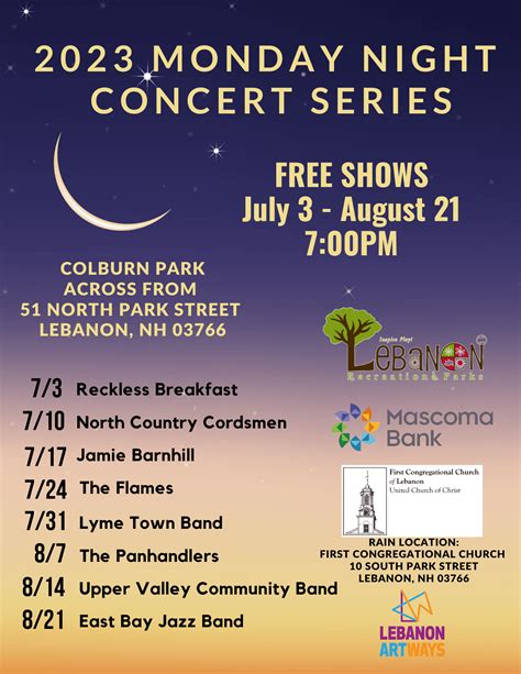 Monday Night Concerts in the Park | Lebanon, NH