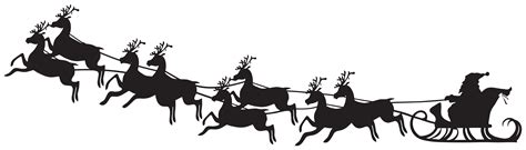 santa sleigh silhouette png 10 free Cliparts | Download images on ...