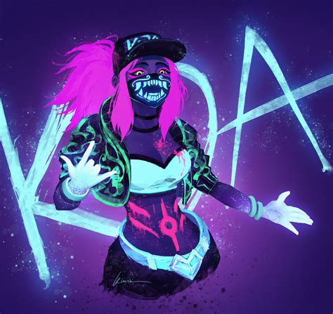 ArtStation - KDA Akali fan art, Hai Nguyen