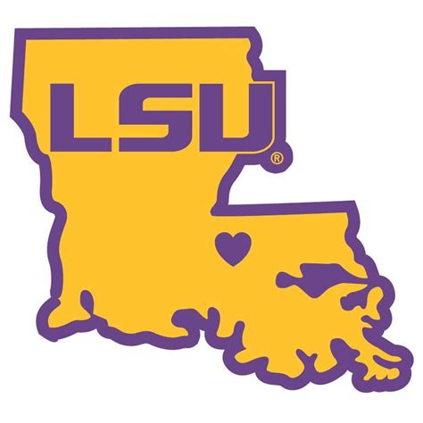 LSU Tigers Home State Decal | Lsu, Lsu tigers art, Lsu tigers football