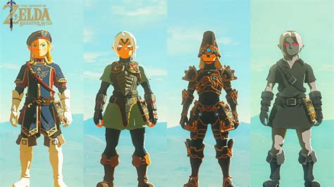 Zelda: Breath of the Wild | All Armor Sets in 4K Showcase | 2022 - YouTube