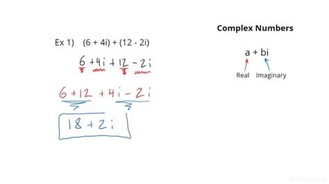 How to Add or Subtract Complex Numbers | Algebra | Study.com