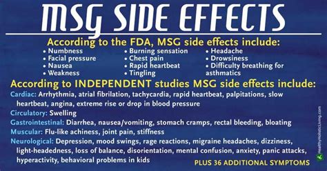 MSG Side Effects | Healthy holistic living, Health, Health info