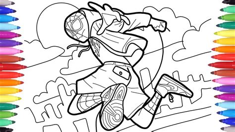 Miles morales into the spider verse coloring pages | Cardinals