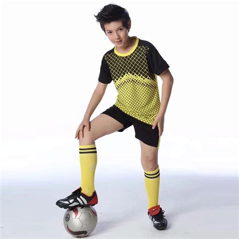 2018 New Boys Soccer Jerseys Sets custom 2019 Children Football Jerseys ...