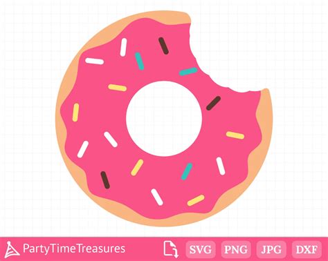 Layered Donut SVG Doughnut Svg Donut Clipart Pink Donut | Etsy Carnival ...