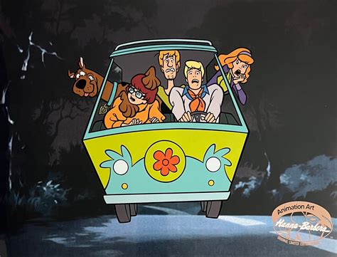 SCOOBY DOO Mystery Machine Sericel Animation Art Cel Hanna Barbera ...