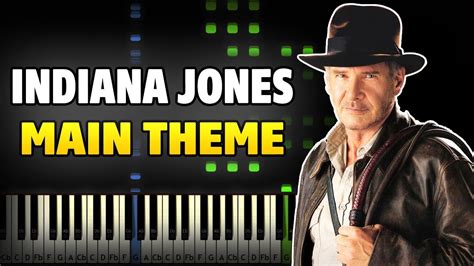 Indiana Jones - Main Theme Piano Tutorial (Sheet Music + midi) - YouTube