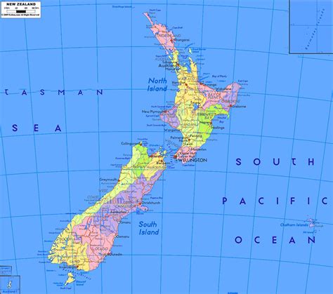 Detailed Map Of New Zealand