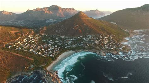 Llandudno Beach Aerial Panning Shot In Cape Stock Footage SBV-308241992 ...