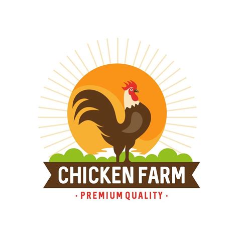 Chicken Farm Logo Vector Template 8210327 Vector Art at Vecteezy