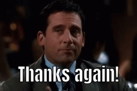 Thanks Again Michael Scott GIF - Thanks Again Michael Scott Steve ...