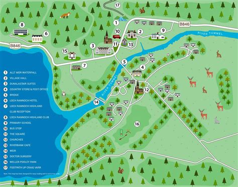 Map of Kinloch Rannoch | Pitlochry Scotland