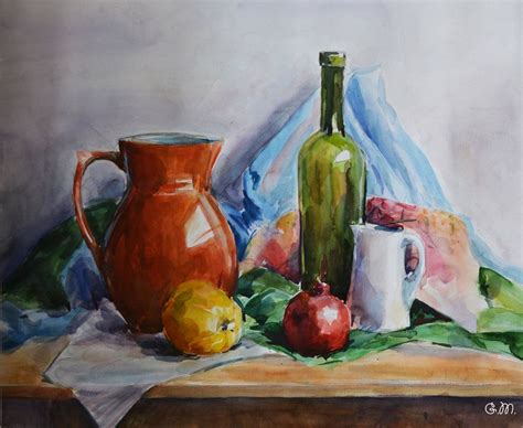 still life watercolors - Google Search Watercolor City, Watercolor ...