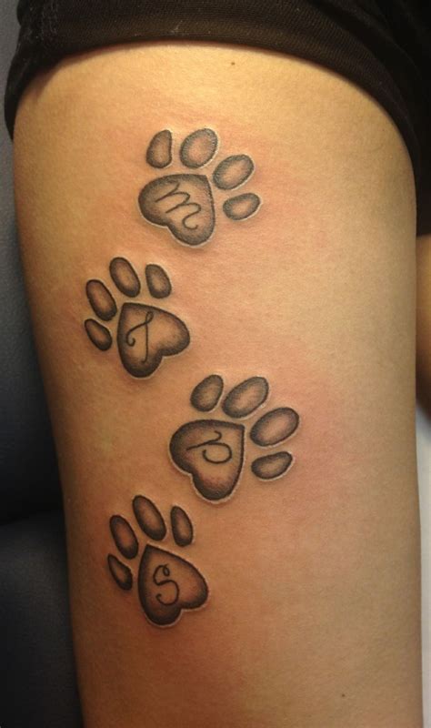 dog paw print tattoo | Cool Tattoo Ideas | Tattoos, Pawprint tattoo ...