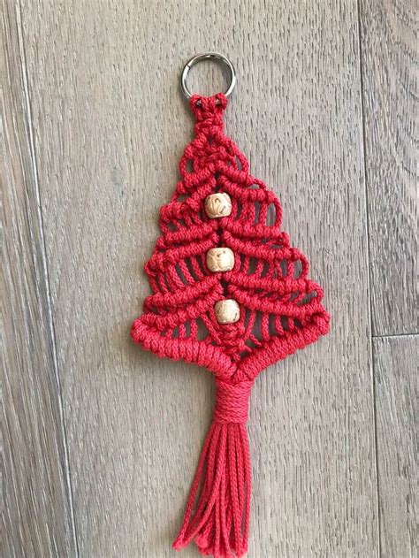 Macrame adornos del árbol de Navidad | Etsy | Handmade ornaments ...