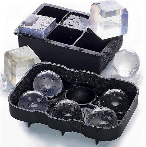 Ice Cube Trays Large Whiskey Ice Ball Round Silicone Ice - Etsy