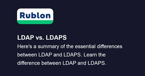 LDAP vs. LDAPS: What's the Difference? - Rublon