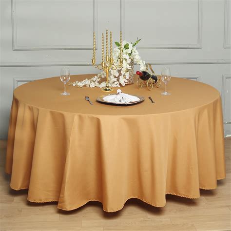 Efavormart 120" Wholesale Round Tablecloth Polyester Round Table Linens ...