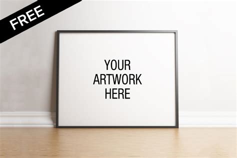 Landscape Poster Frame Mockup - Free Download