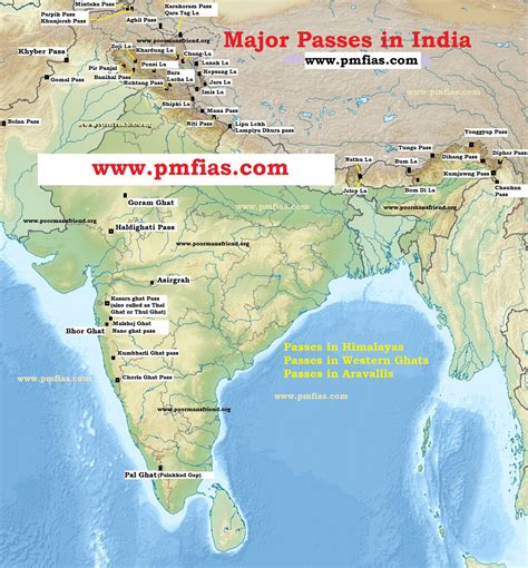 Major Passes In India Western Ghats In 2020 India World Map | Images ...