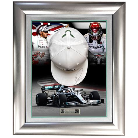 Lewis Hamilton Signed Mercedes Cap 2019 F1 World Champion - Elite ...