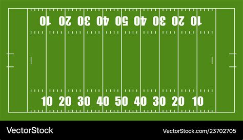 Isolated aerial view of a football field Vector Image