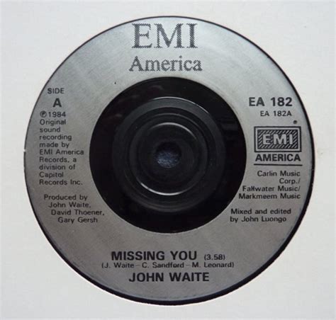 John Waite Missing You 7 Inch | Buy from Vinylnet