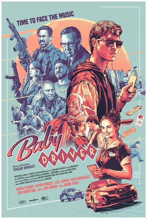 BABY DRIVER SCREEN PRINT BY AURELIO LORENZO | Movie poster art, Best ...