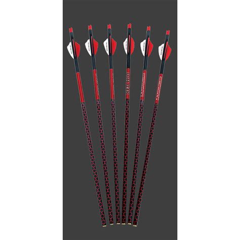 6-Pk. Red Hot 20" High Velocity Carbon Crossbow Bolts - 170207 ...