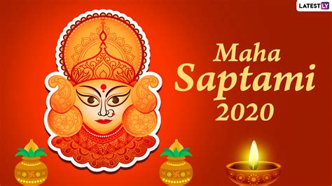 Subho Maha Saptami 2020 Wishes & HD Images: WhatsApp Stickers, Maa ...