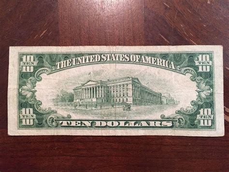 1950 $10 TEN DOLLAR BILL ~C. DOUGLAS DILLON~ RARE OLD PAPER MONEY U.S ...