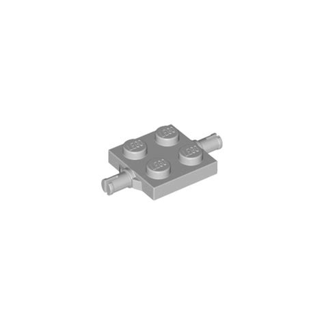 LEGO 6408022 BEARING ELEMENT 2X2, DOUBLE - MEDIUM STONE GREY