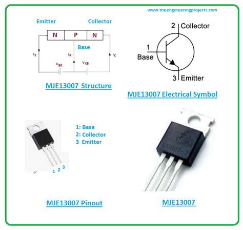 MJE13007 NPN Transistor Datasheet, Pinout, Features & Applications ...