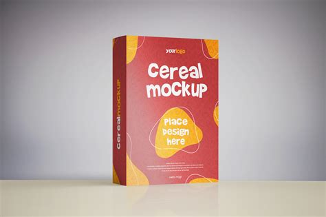 Free Cereal Box Mockup | Mockuptree