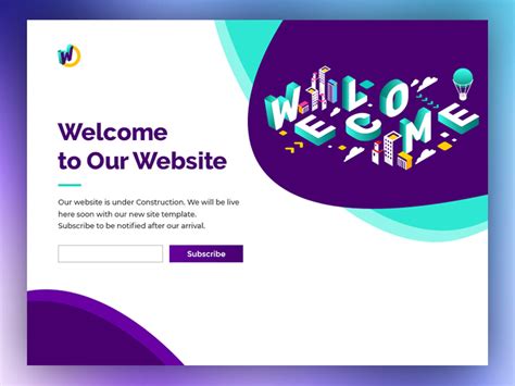 Welcome Page by Ridoy Saha on Dribbble