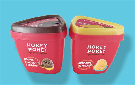 Hokey Pokey Ice Cream Packaging + more on Behance