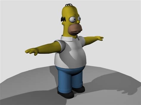 3d homer simpson