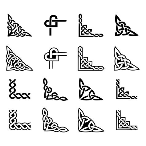 Celtic Corners 16 Separated SVG Designs - Etsy Australia