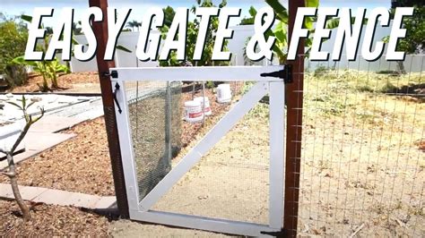 Welded Wire Fence Gate Installation - Building a Suburban Homestead Ep ...