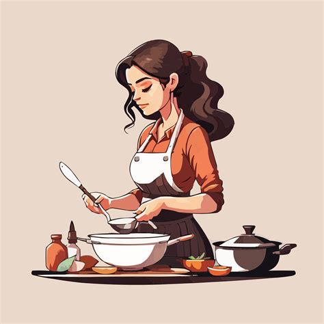 Download Woman, Cooking, Food. Royalty-Free Vector Graphic - Pixabay