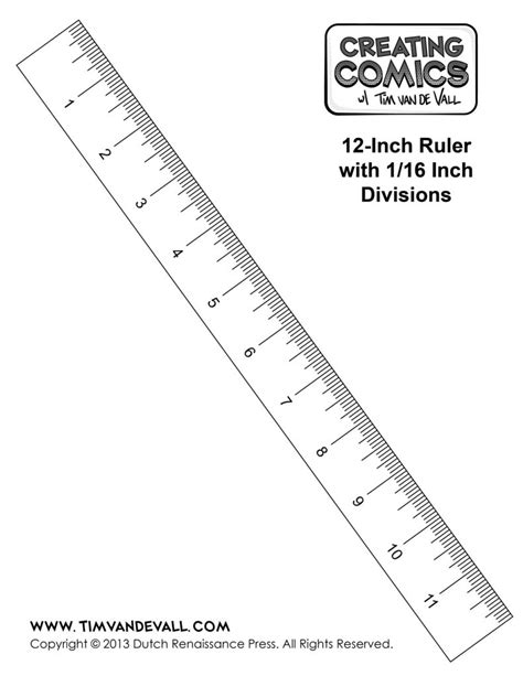 6 Inch Ruler Template - Printable Ruler Actual Size